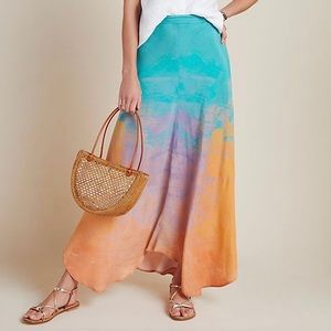 NWT bl^nk UK Tie Dye Bias Maxi Skirt